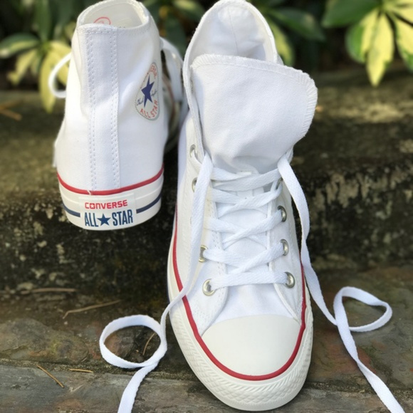 NWT Converse 🔥 Adult Fabric AllStar White HT WMNS - Picture 3 of 8